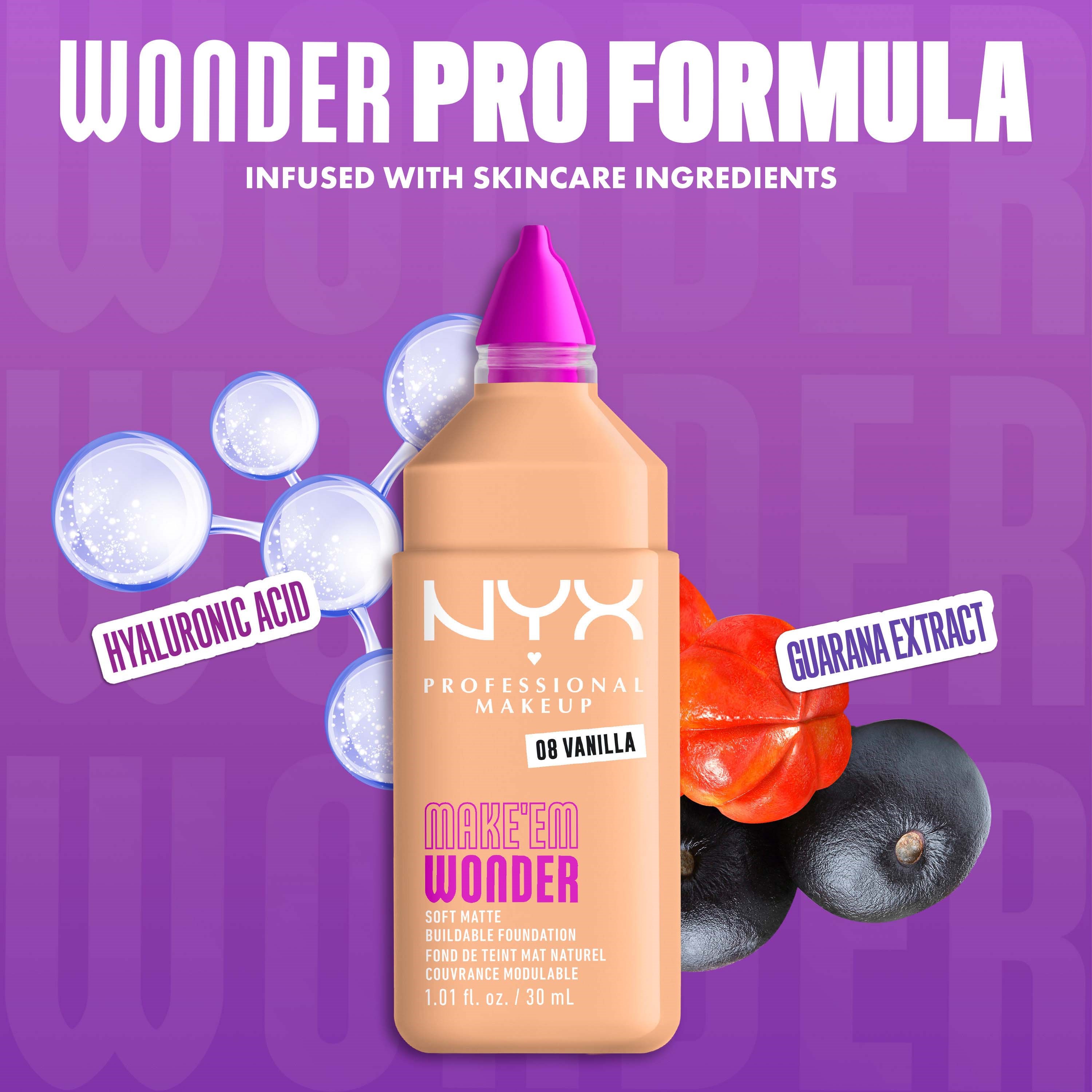 NYX PROFESSIONAL MAKEUP Make Em Wonder Foundation 08 Vanilla (obrázok 5)