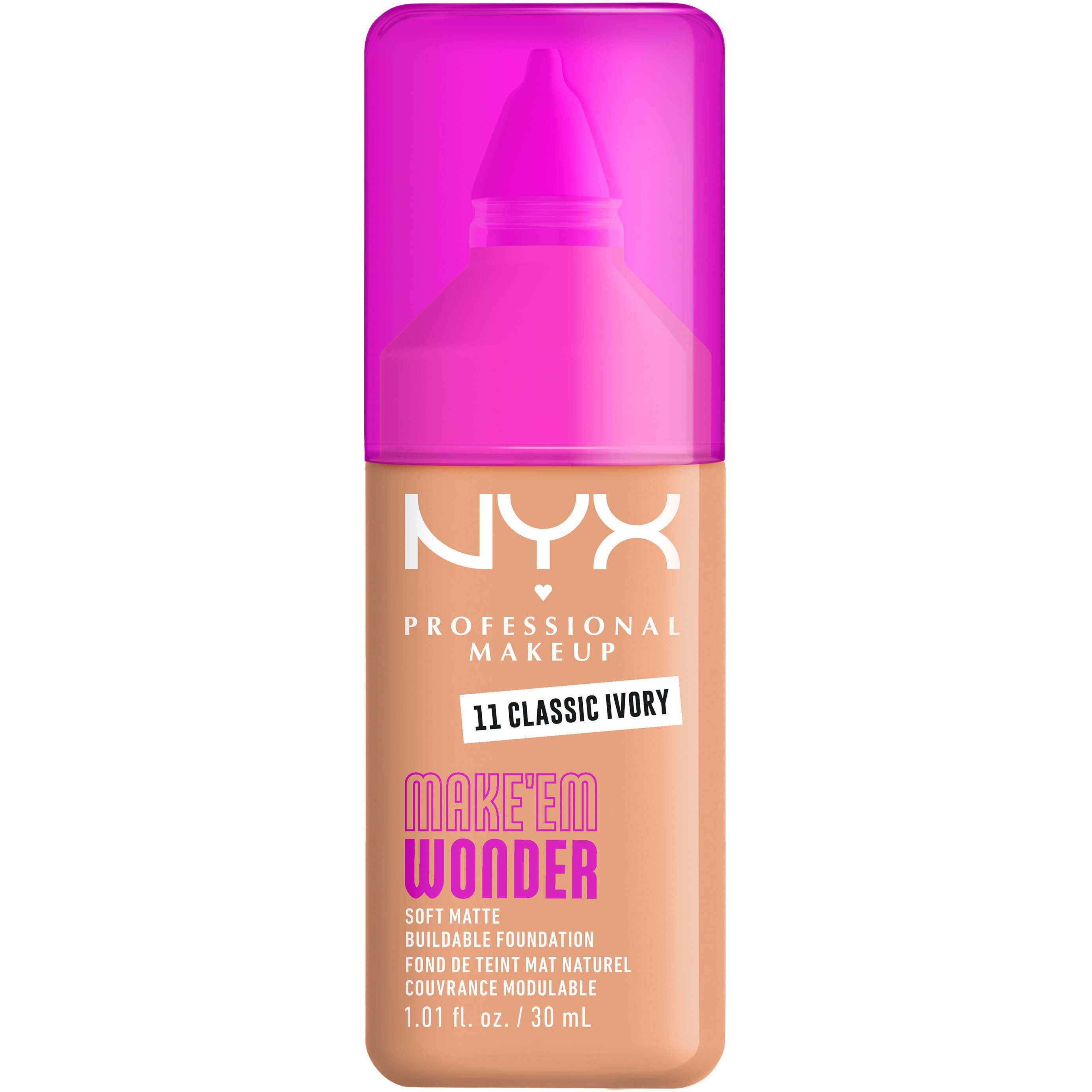 NYX PROFESSIONAL MAKEUP Make Em Wonder Foundation 11 Classic Ivor billede