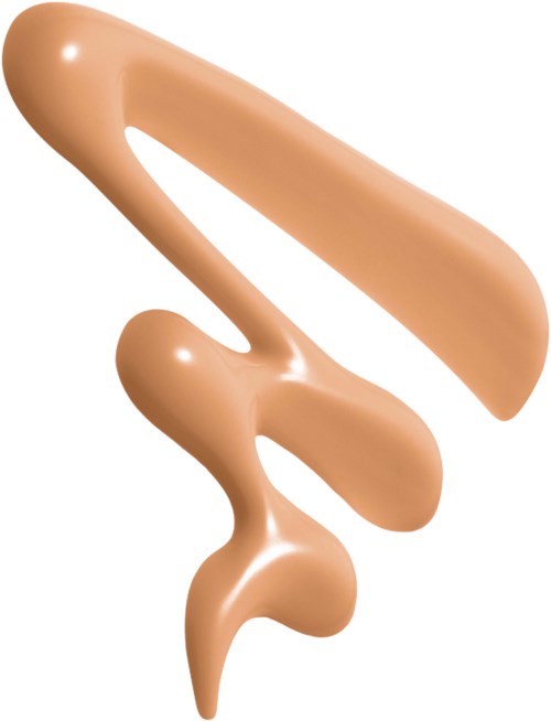 En krämfärgad, abstrakt, kurvig skulptur med tre huvudsakliga rundade delar kopplade i en flytande design.