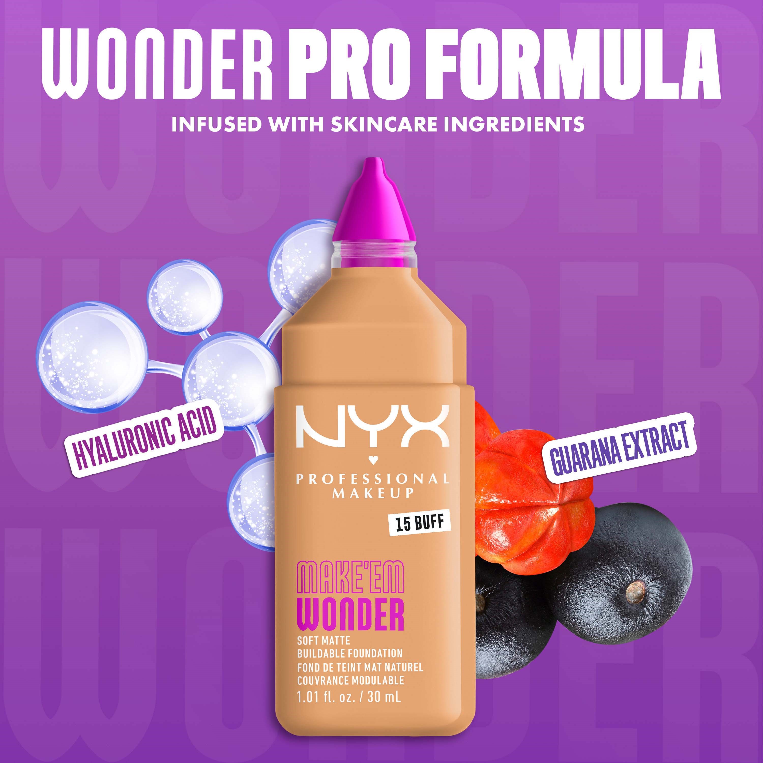 NYX PROFESSIONAL MAKEUP Make Em Wonder Foundation 15 Buff (obrázok 5)