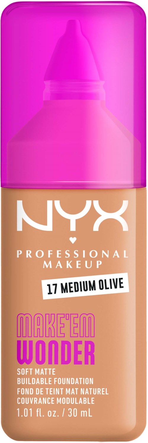 NYX PROFESSIONAL MAKEUP Make Em Wonder Foundation 17 Medium Olive