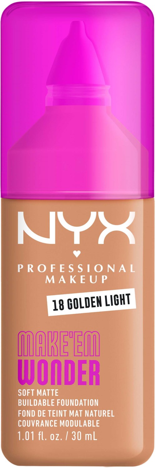 NYX PROFESSIONAL MAKEUP Make Em Wonder Foundation 18 Golden Light