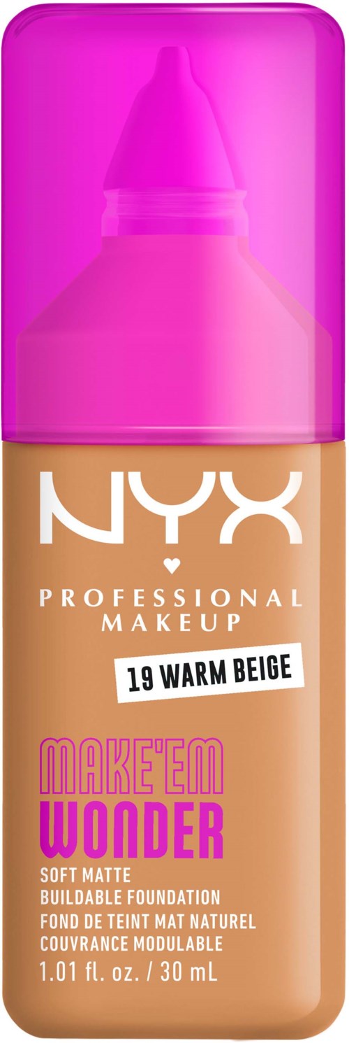 NYX PROFESSIONAL MAKEUP Make Em Wonder Foundation 19 Warm Beige