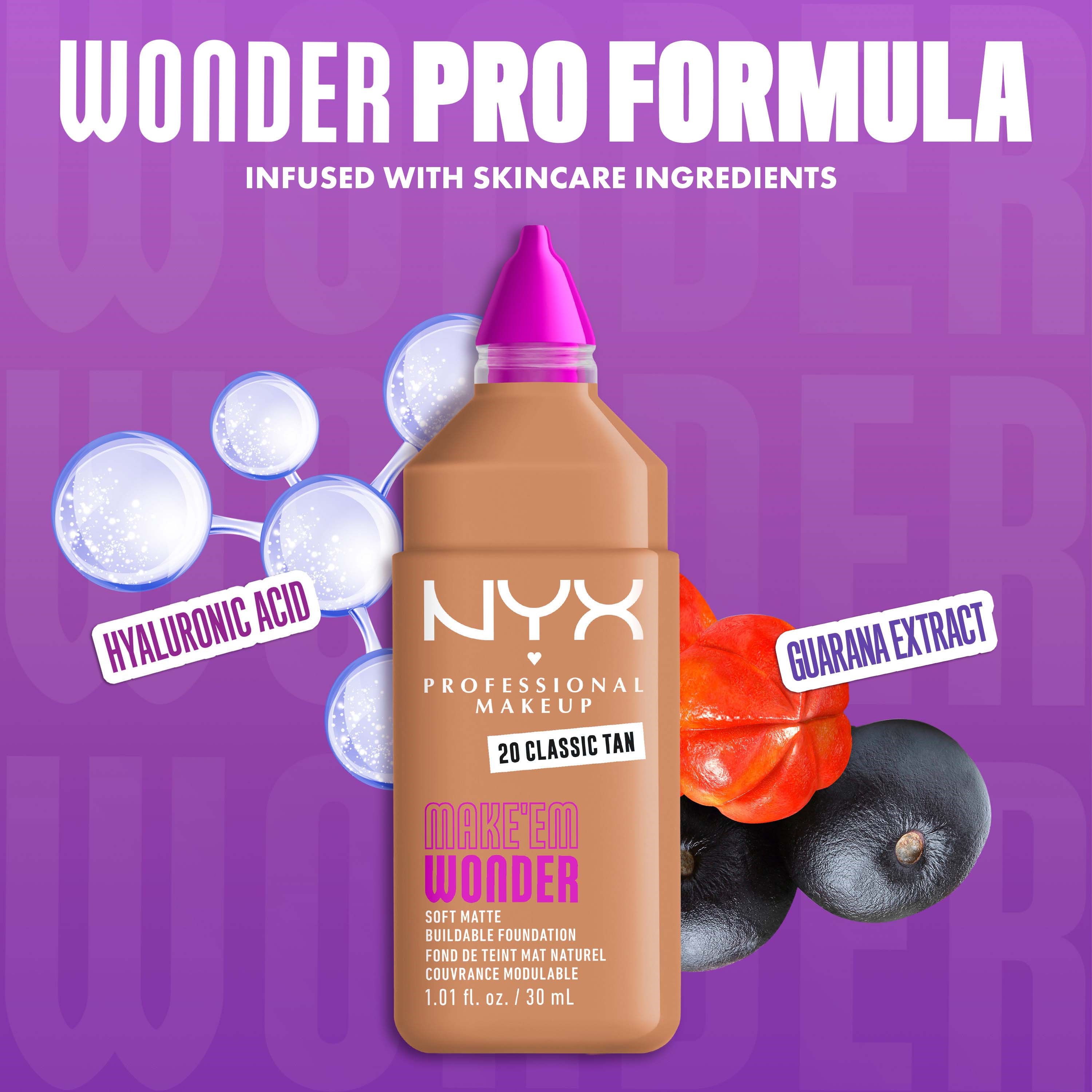 NYX PROFESSIONAL MAKEUP Make Em Wonder Foundation 20 Classic Tan (obrázok 5)