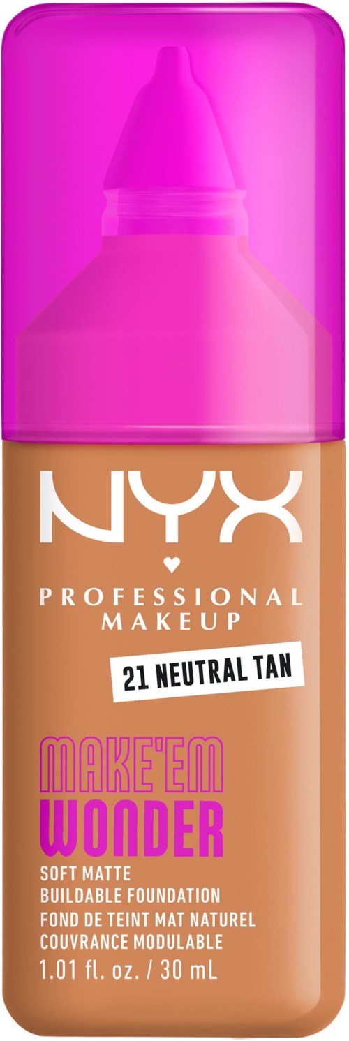 NYX PROFESSIONAL MAKEUP Make Em Wonder Foundation 21 Neutral Tan
