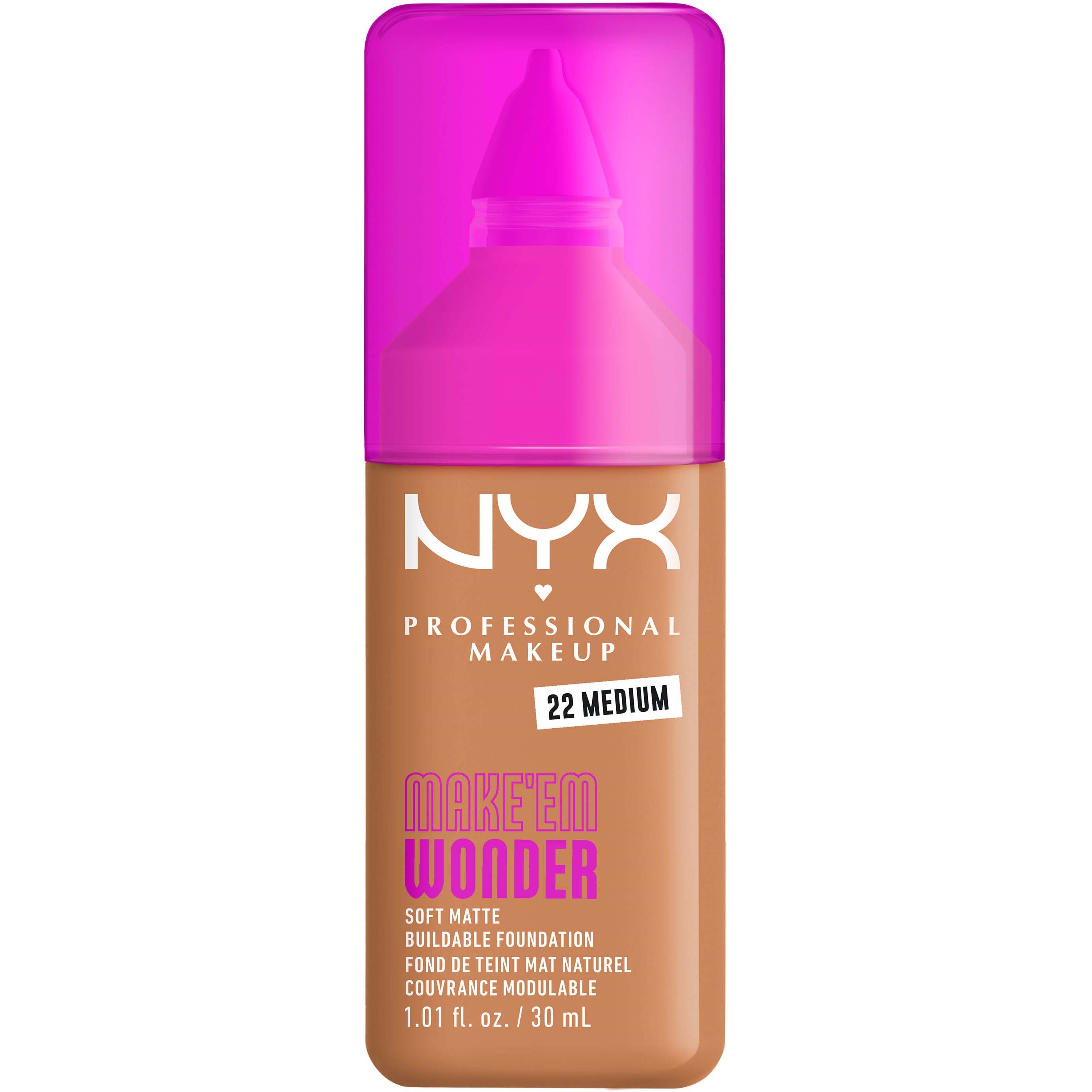 NYX Professional Makeup Make Em Wonder Foundation 22 Medium - 30 ml