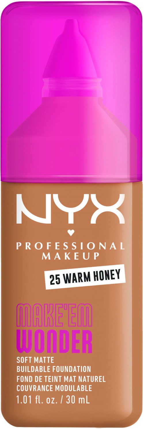 NYX PROFESSIONAL MAKEUP Make Em Wonder Foundation 25 Warm Honey
