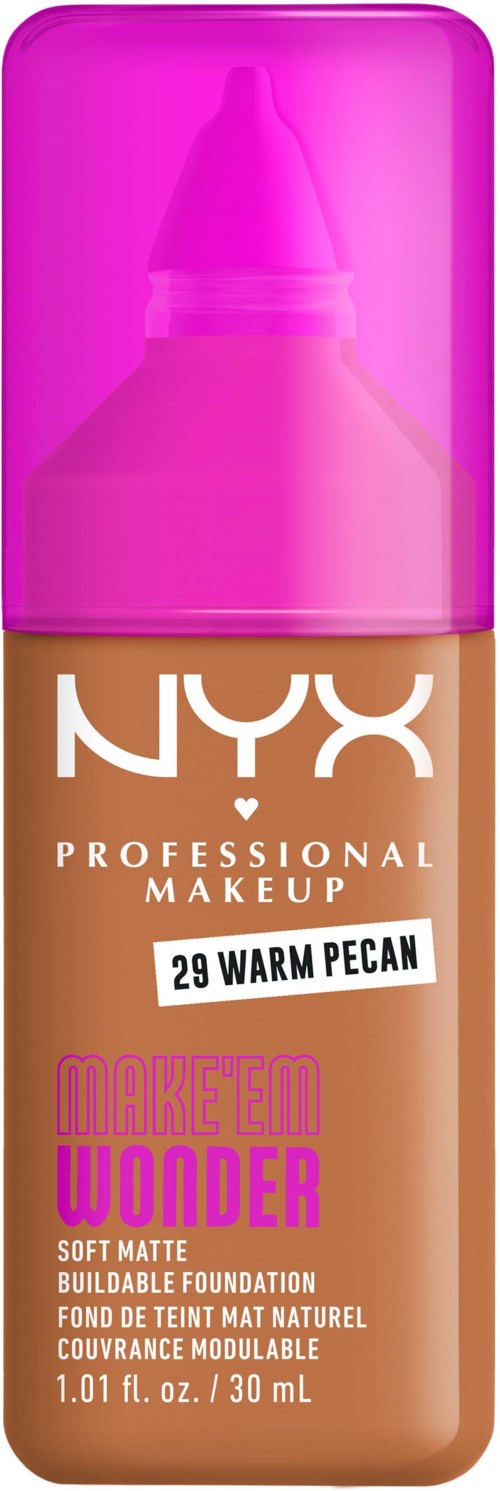 NYX PROFESSIONAL MAKEUP Make Em Wonder Foundation 29 Warm Pecan