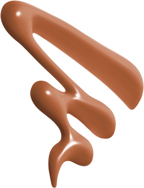 Två chokladbitar med släta, glänsande ytor, en lång och tunn, den andra liten och oregelbundet formad.