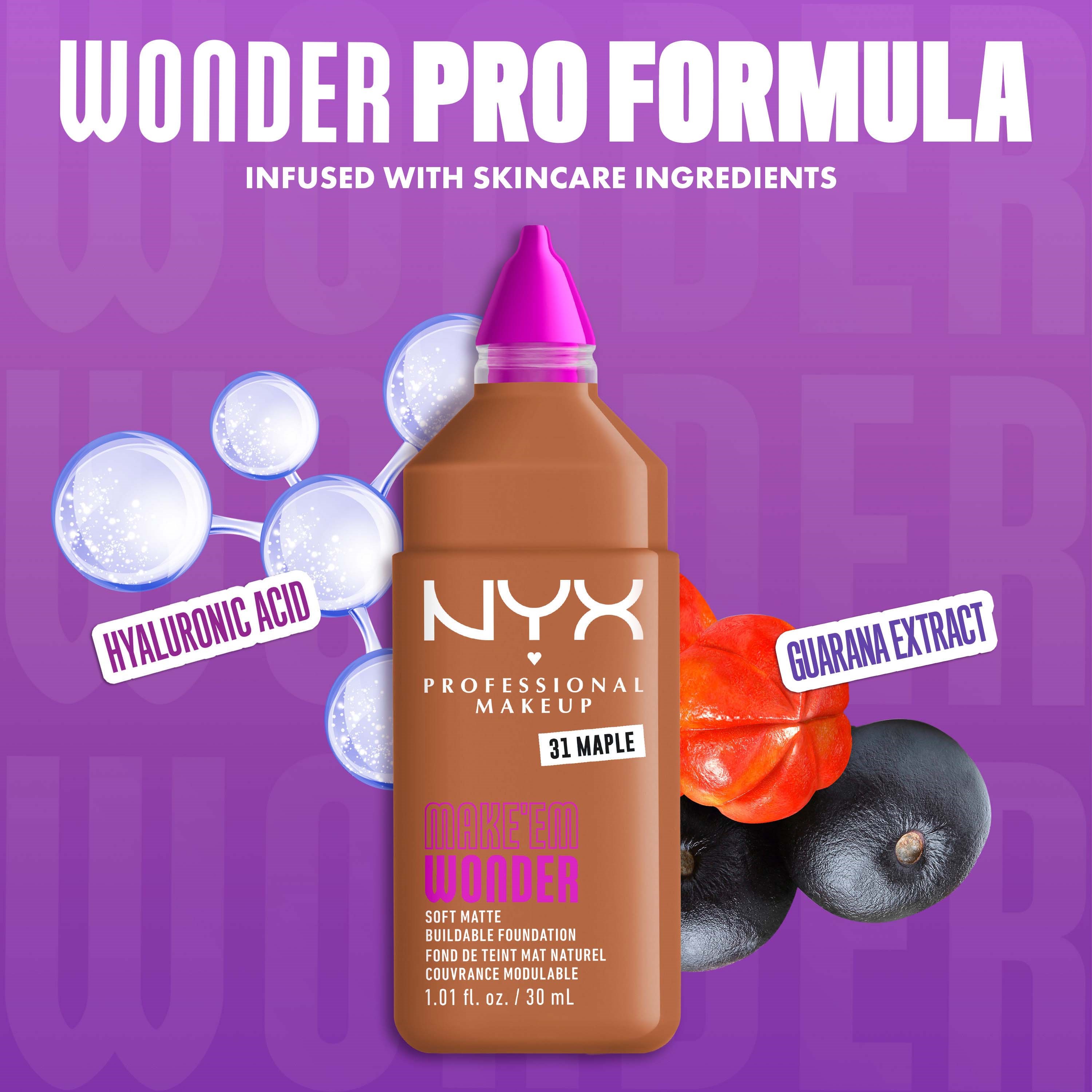 NYX PROFESSIONAL MAKEUP Make Em Wonder Foundation 31 Maple (obrázok 5)