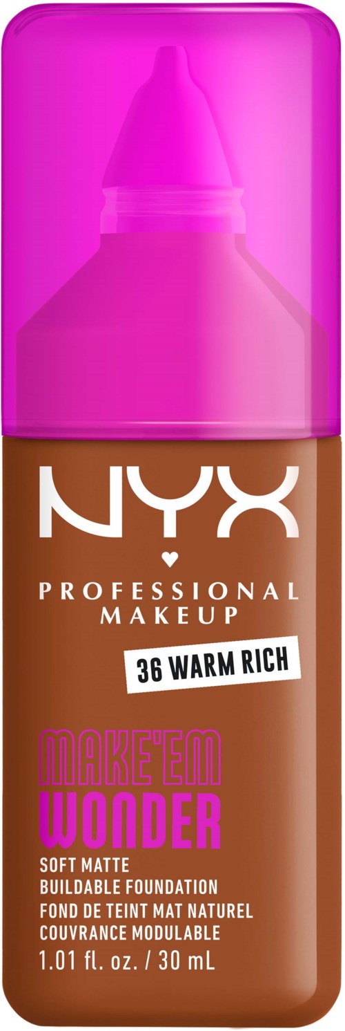 NYX PROFESSIONAL MAKEUP Make Em Wonder Foundation 36 Warm Rich