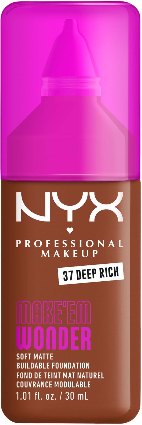 NYX PROFESSIONAL MAKEUP Make Em Wonder Foundation 37 Deep Rich