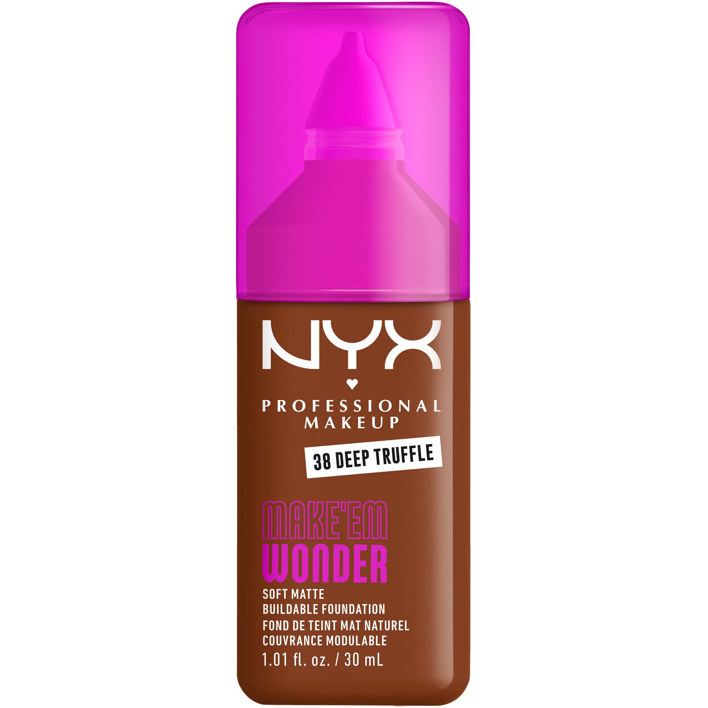 NYX Professional Makeup Make Em Wonder Foundation 38 Deep Truffle - 30 ml