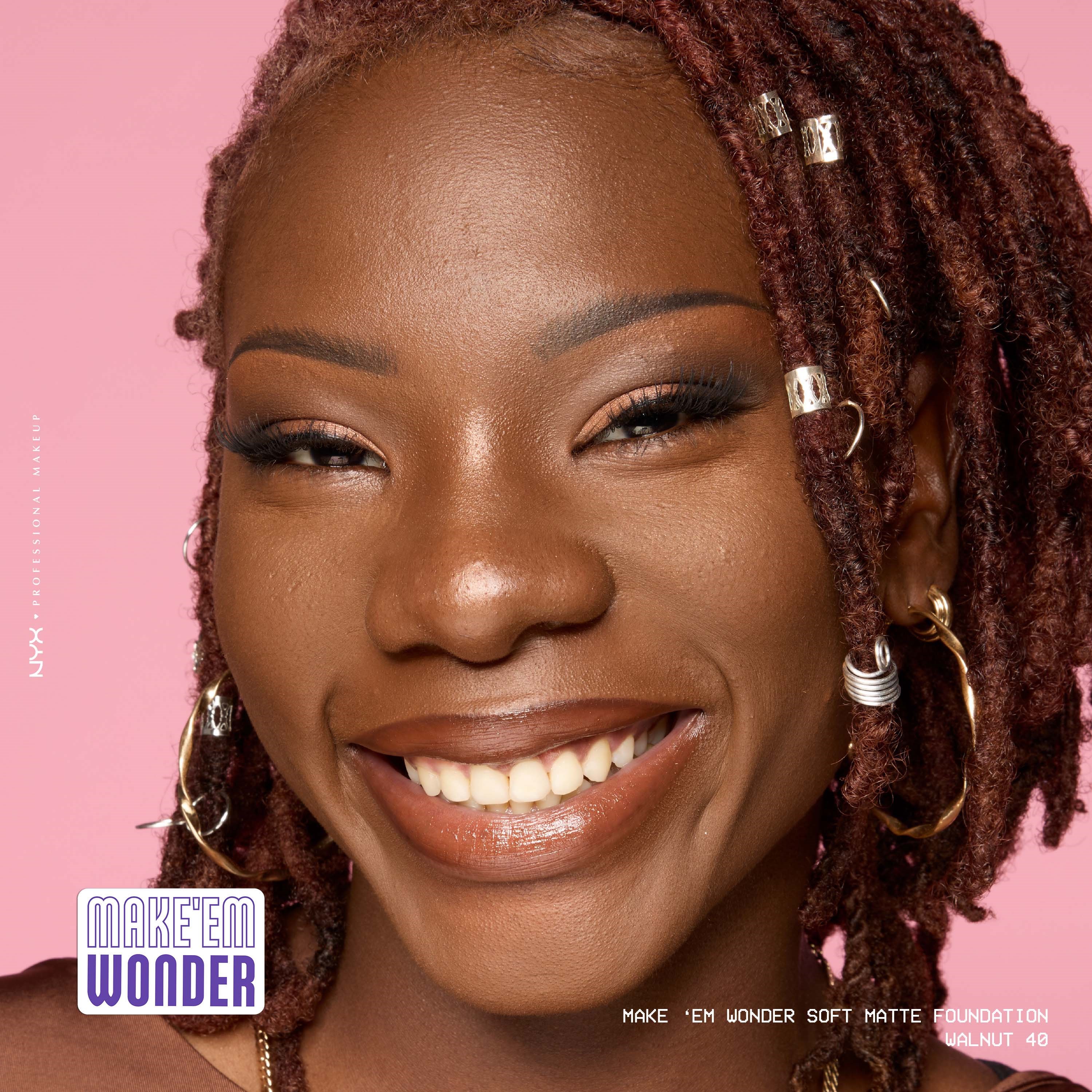NYX PROFESSIONAL MAKEUP Make Em Wonder Foundation 40 Walnut (obrázok 8)