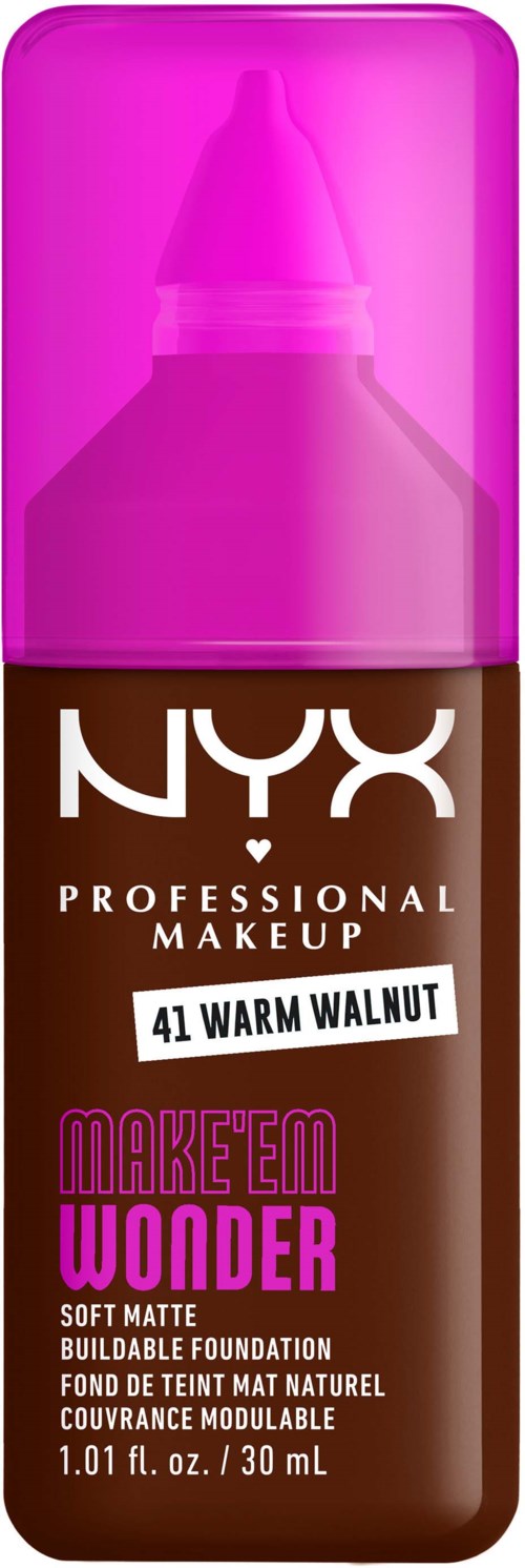NYX PROFESSIONAL MAKEUP Make Em Wonder Foundation 41 Warm Walnut