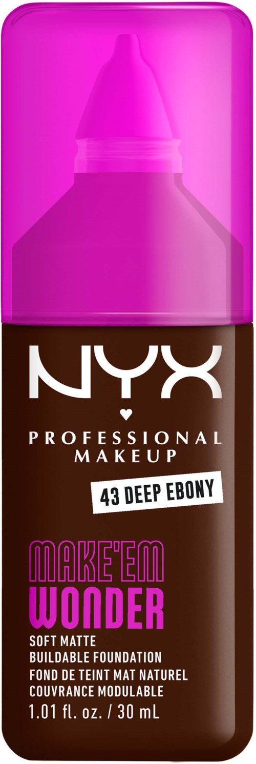 NYX PROFESSIONAL MAKEUP Make Em Wonder Foundation 43 Deep Ebony