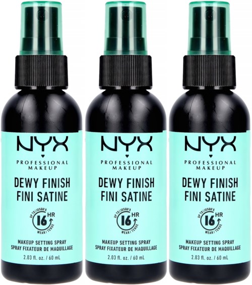 NYX PROFESSIONAL MAKEUP Makeup Setting Spray Dewy Finish x 3