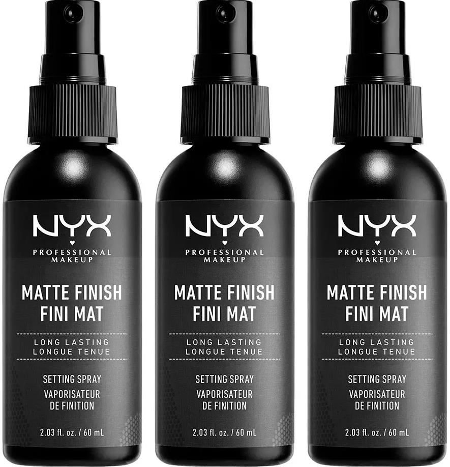 NYX Makeup Setting Spray Matte Finish x 3