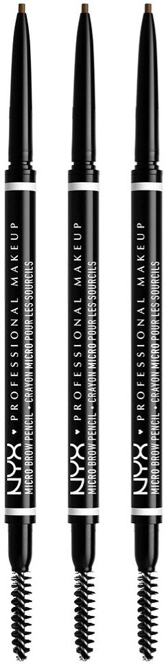 NYX PROFESSIONAL MAKEUP Micro Brow Pencil Ash Brown x 3
