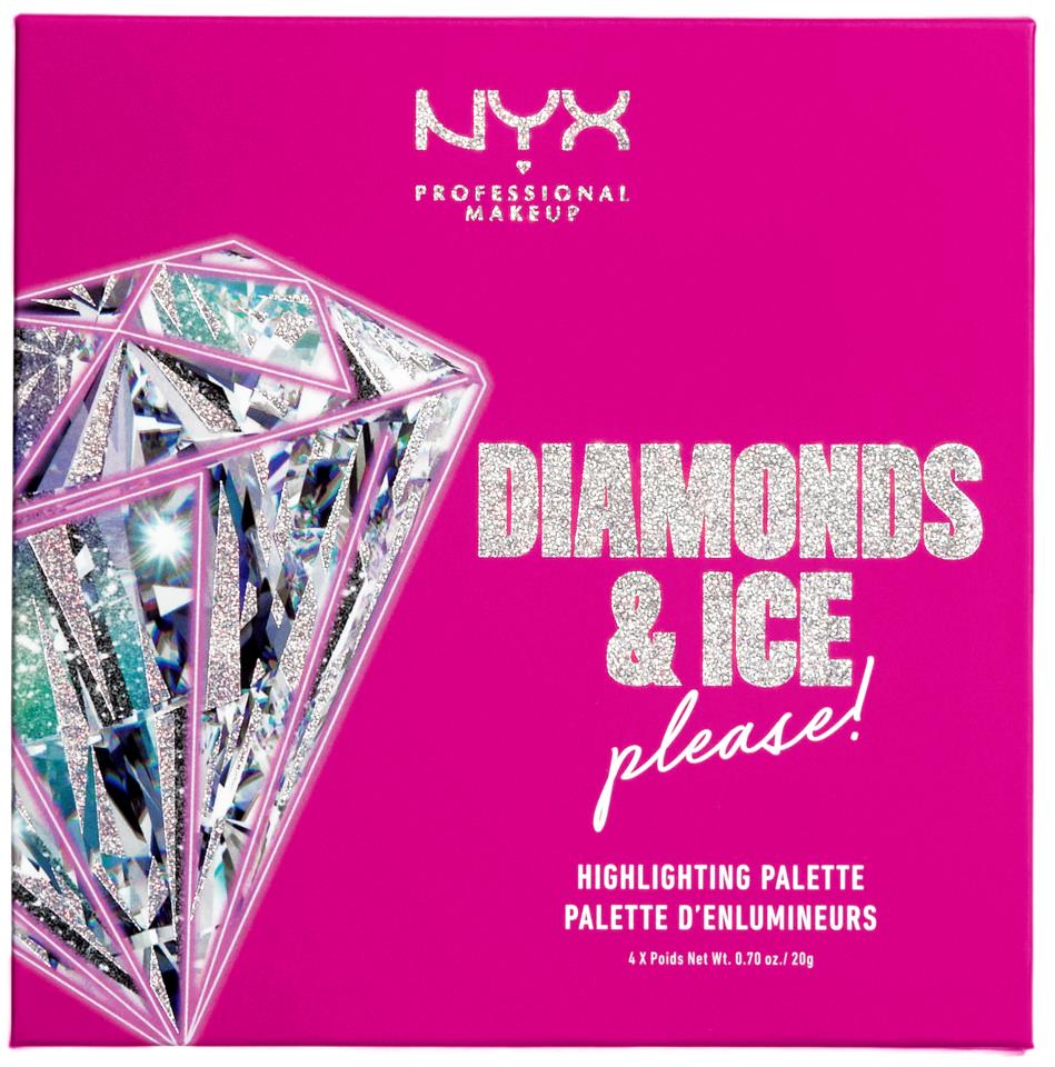 Nyx Pmu Diamonds & Ice Please! Highlighting Palette