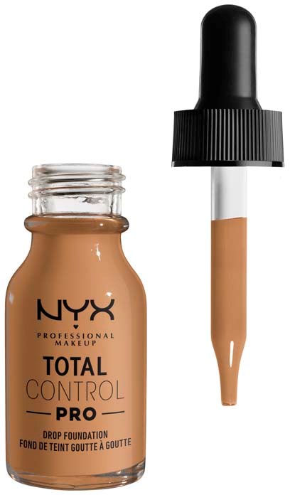 NYX-meikkipohjan pullo ja tippojatela vieressä.