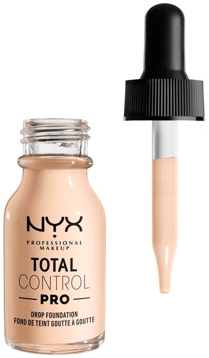 NYX-meikkivoidepullot ja tiputin.