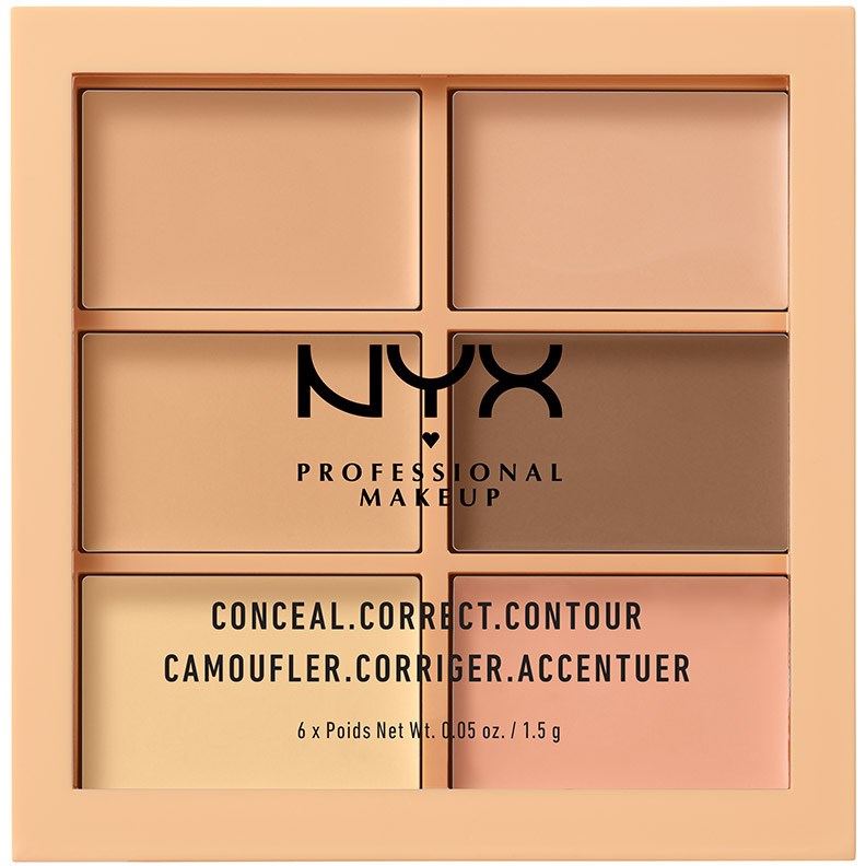 NYX PROFESSIONAL MAKEUP Kremowa paleta do konturowania Light (obrázok 4)