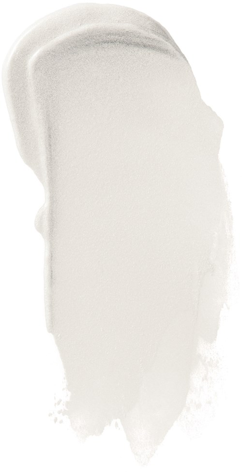 Vit färgstreak med en abstrakt, vertikal form och runda kanter.