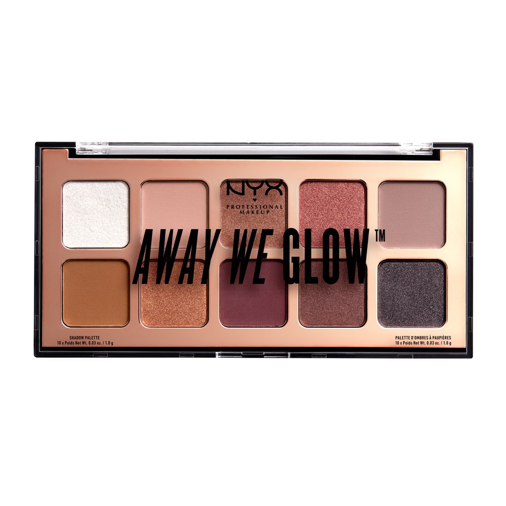 NYX PROFESSIONAL MAKEUP Away We Glow Shadow Palette Lovebeam
