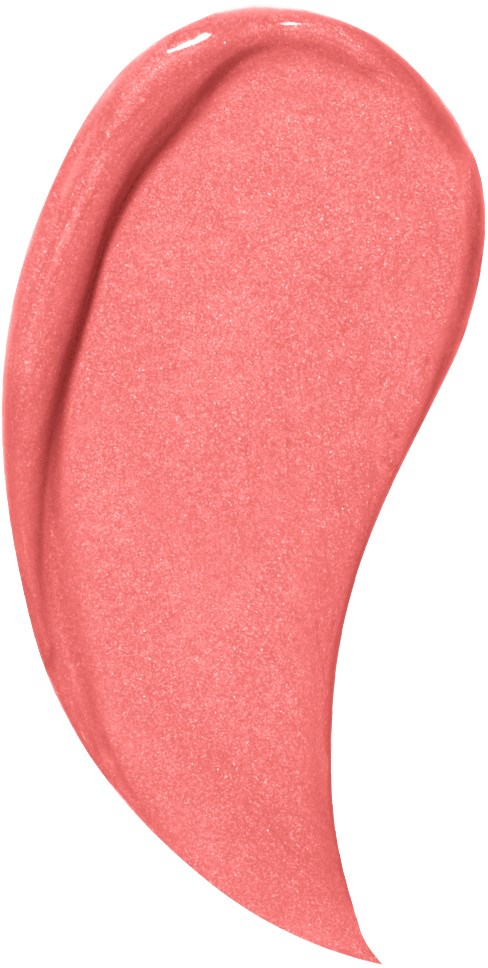 Ett rosa, kurvat, slätt kosmetiskt produkt med glansig yta.
