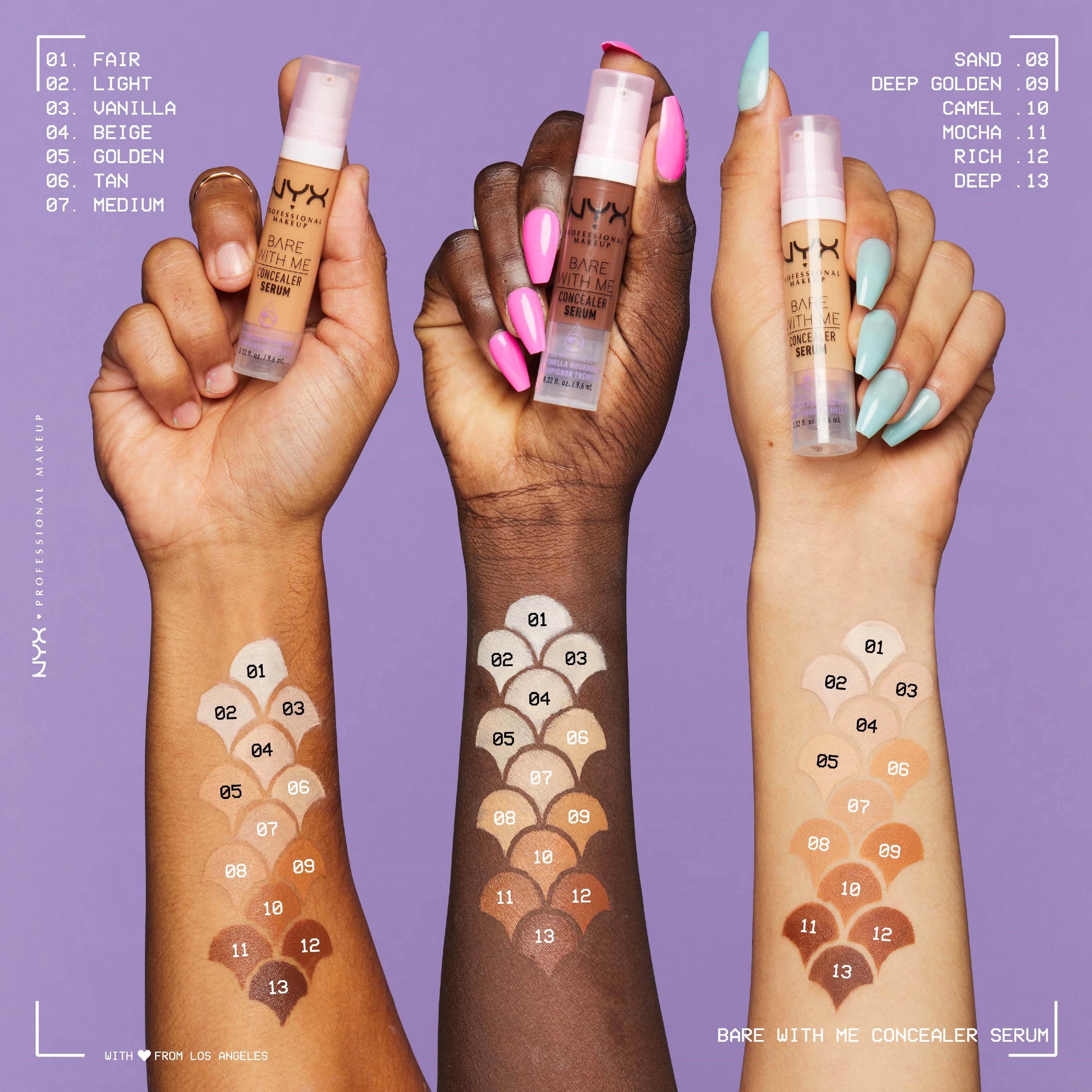 Alternativ bild 1 för NYX PROFESSIONAL MAKEUP Bare With Me Concealer Serum  Deep