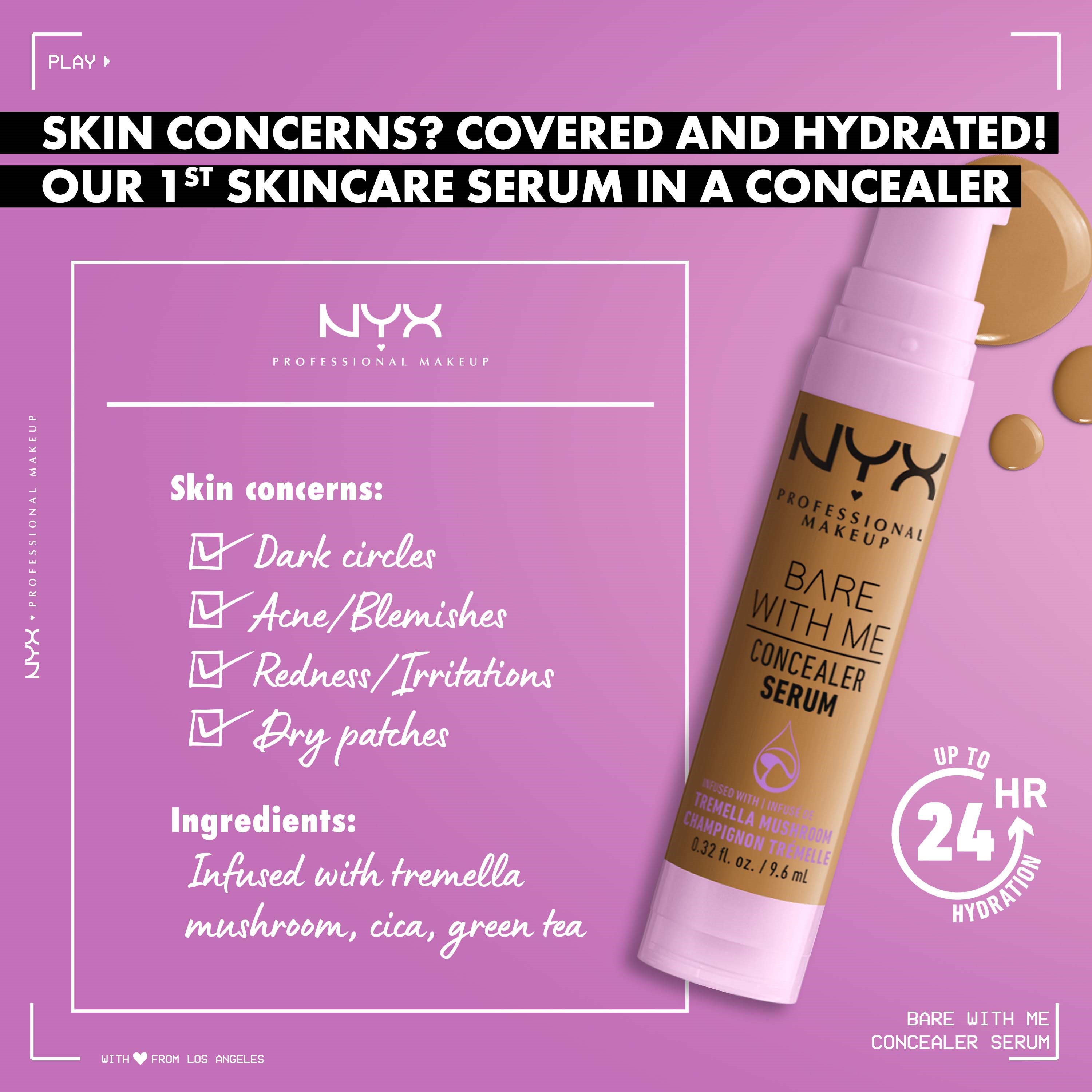 NYX PROFESSIONAL MAKEUP Bare With Me Concealer Serum Medium (obrázok 4)