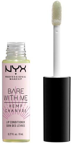 NYX lip conditioner in a small bottle with a wand applicator.