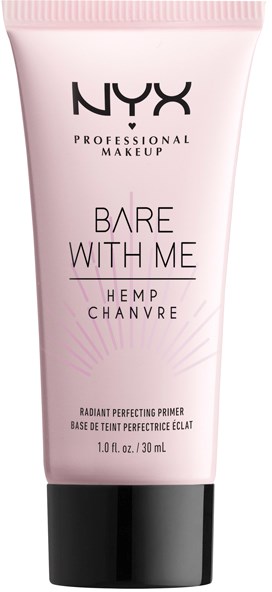 En rosa tube med NYX Bare With Me Hemp Chanvre primer for strålende hud.