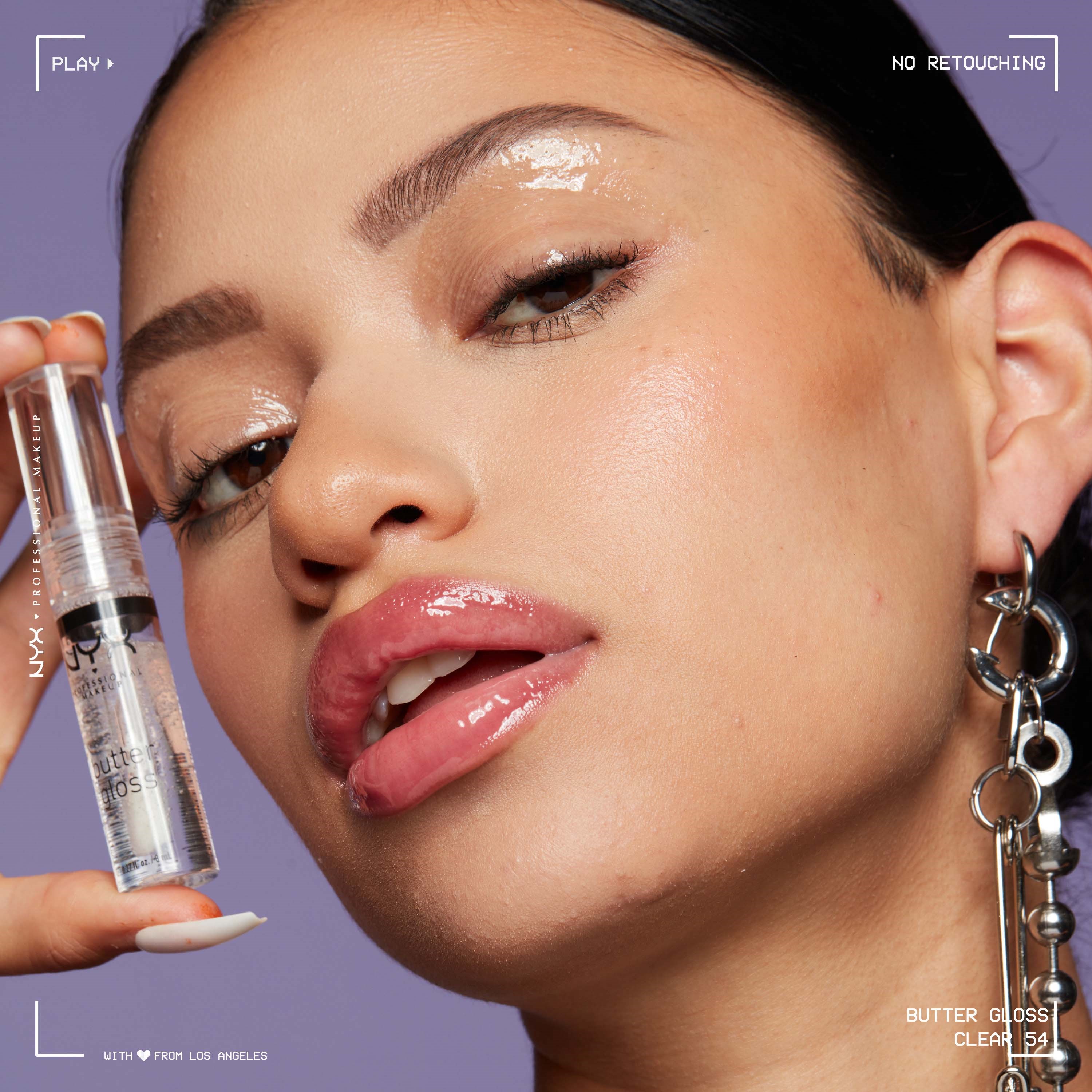 NYX PROFESSIONAL MAKEUP Butter Gloss 54 Sugar Glass 8ml - Błyszczyk do (obrázok 9)