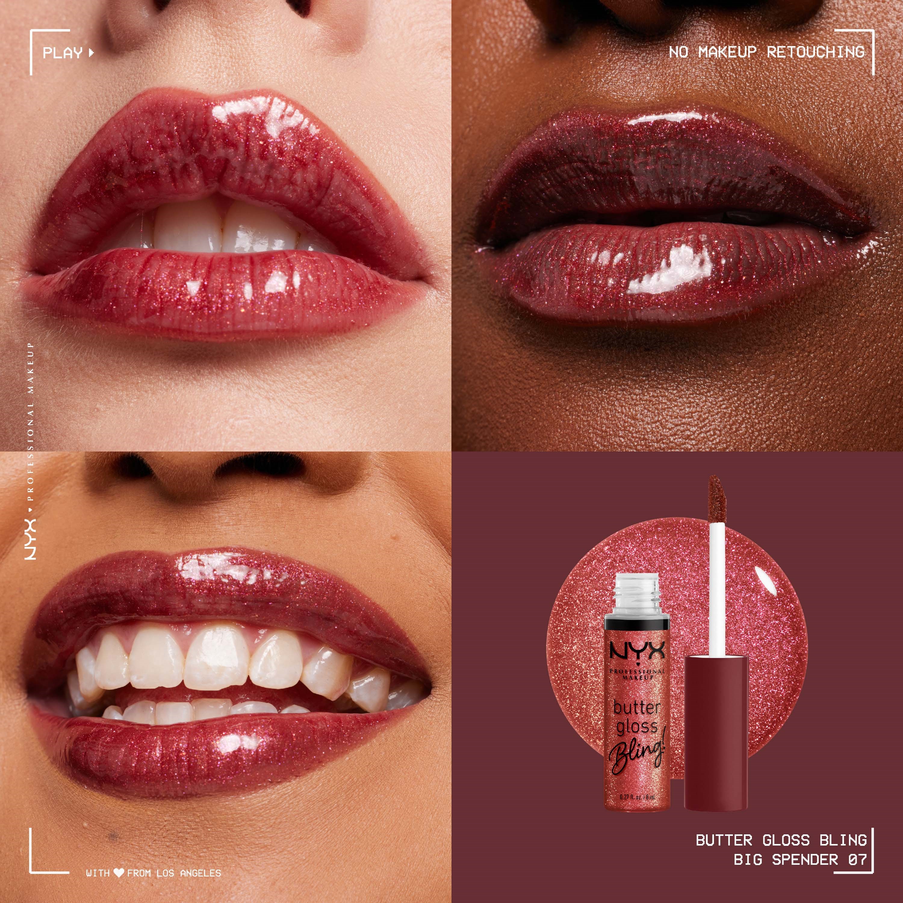 Alternativ bild 1 för NYX PROFESSIONAL MAKEUP Butter Gloss Bling 07 Big Spender