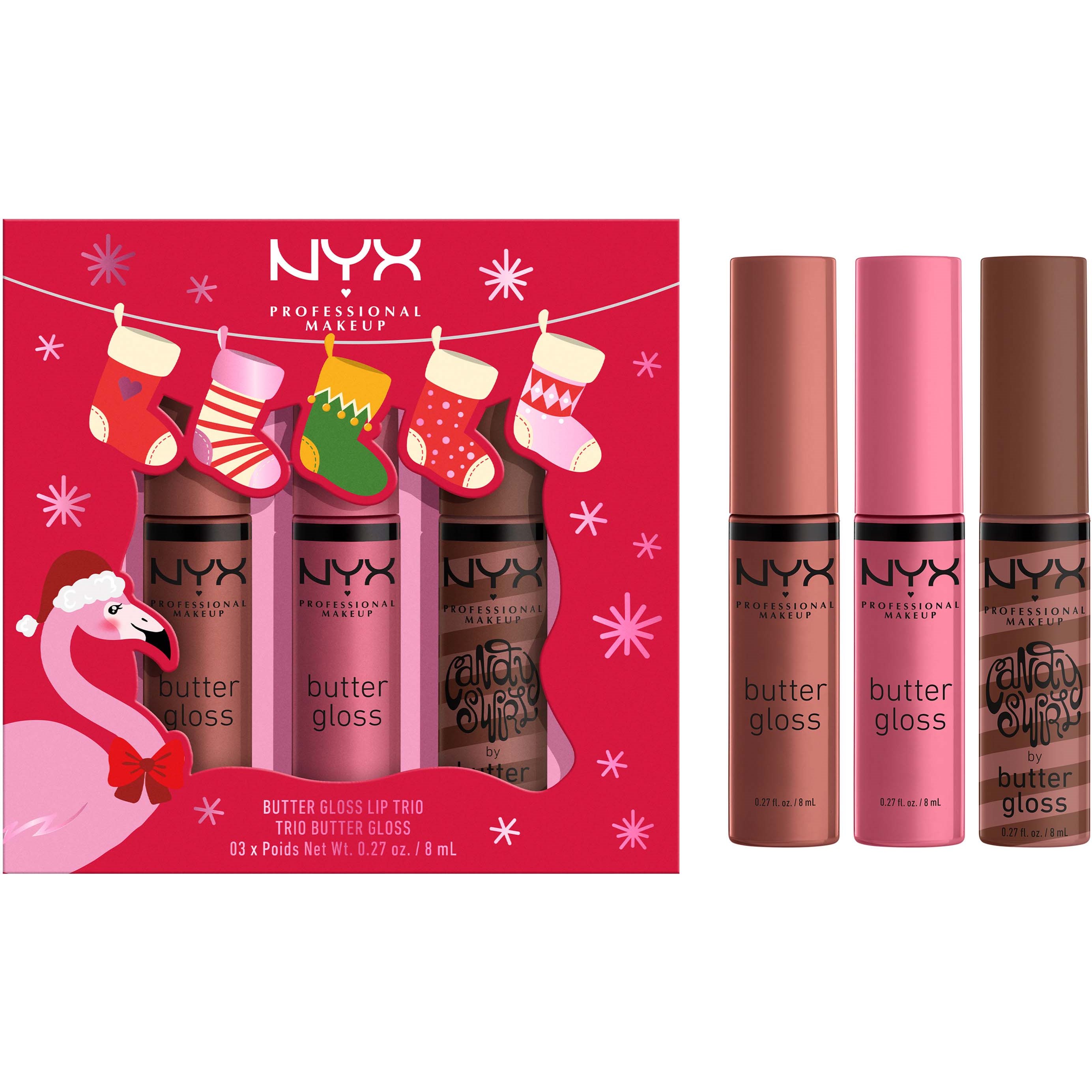 NYX PROFESSIONAL MAKEUP Butter Gloss Swirl Trio Gift Box