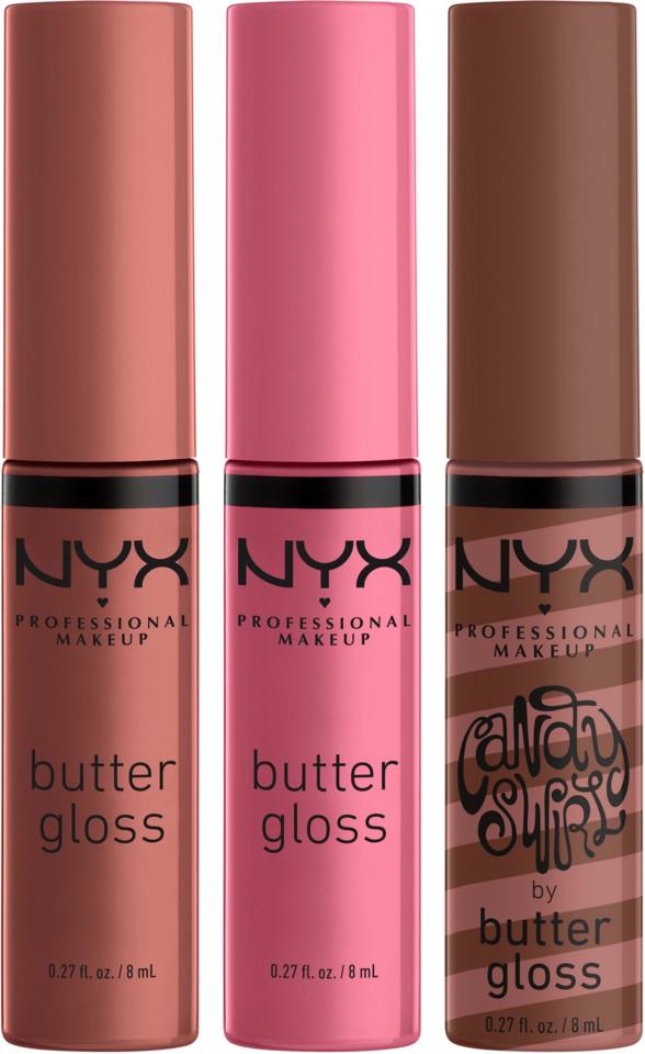 NYX Professional Makeup Butter Gloss Swirl Trio Gift Box