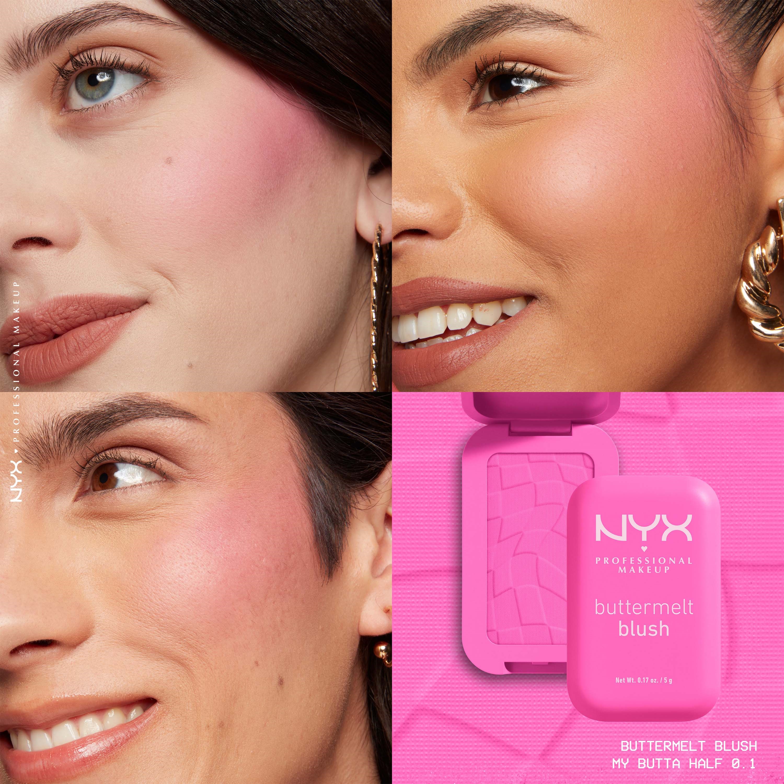 NYX PROFESSIONAL MAKEUP Buttermelt Blush 01 My Butta Half (obrázok 3)