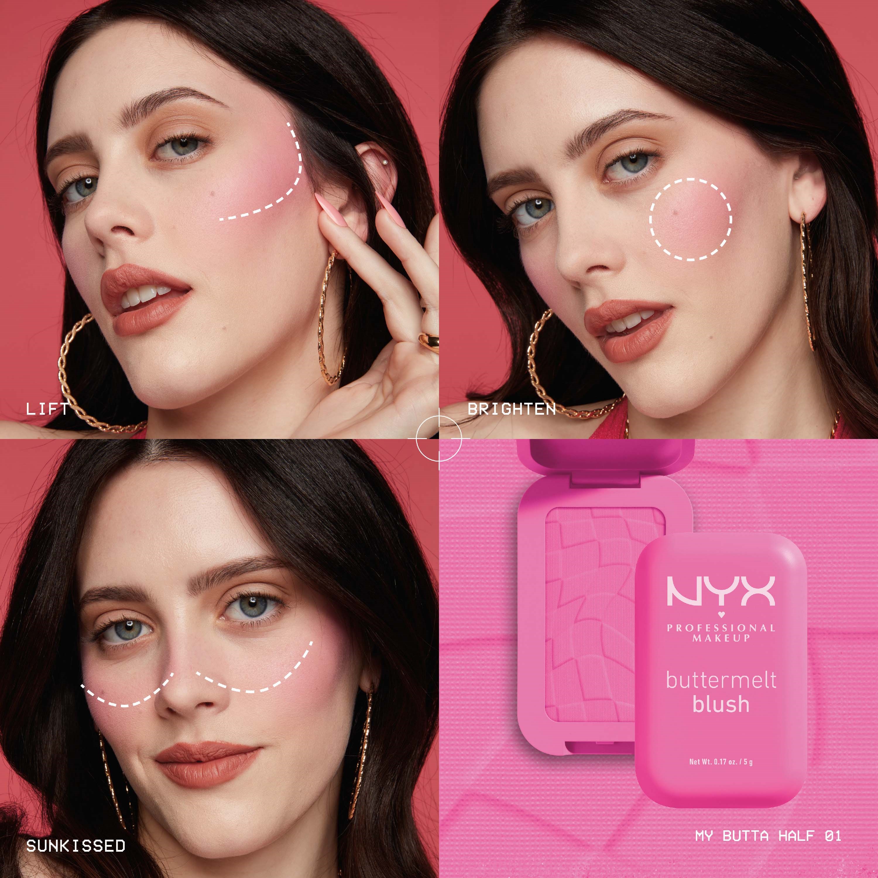 NYX PROFESSIONAL MAKEUP Buttermelt Blush 01 My Butta Half (obrázok 8)