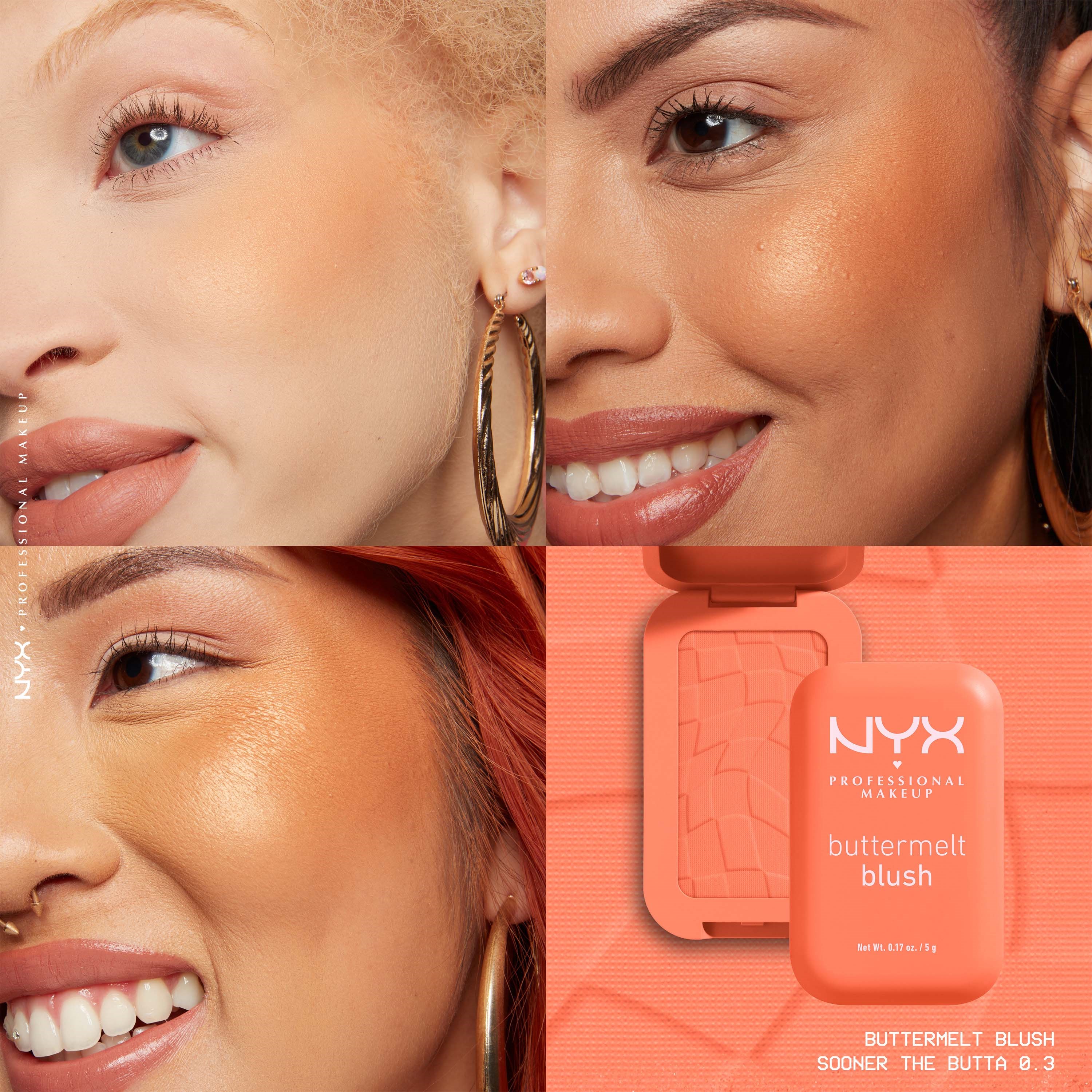 NYX PROFESSIONAL MAKEUP Buttermelt Blush 03 Sooner The Butta (obrázok 3)