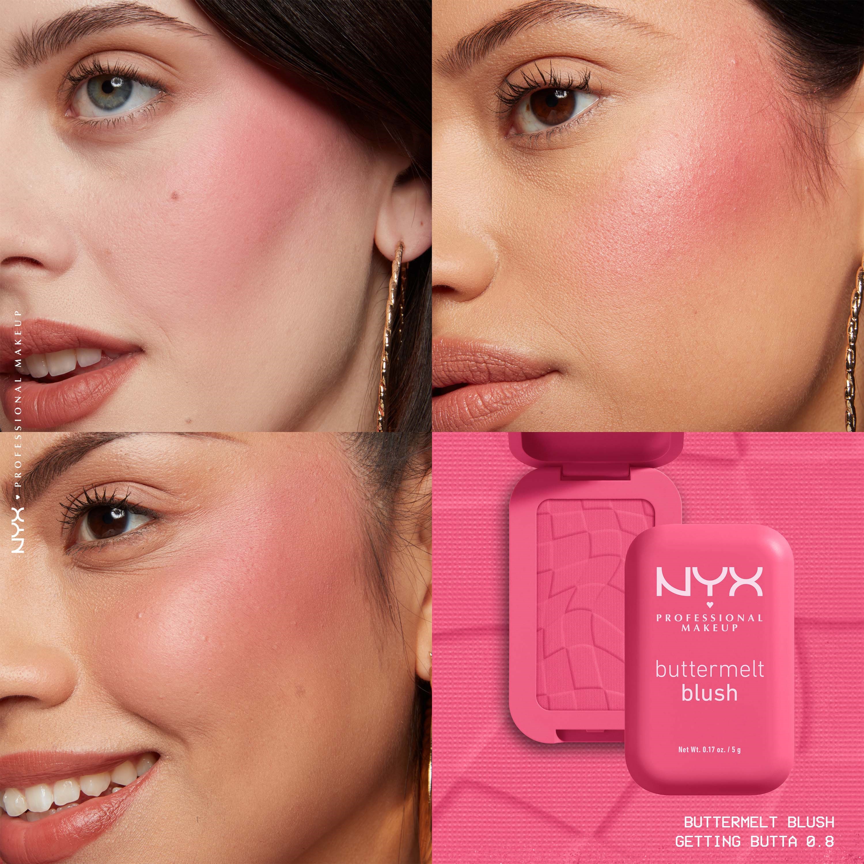 NYX PROFESSIONAL MAKEUP Buttermelt Blush 08 Getting Butta (obrázok 3)