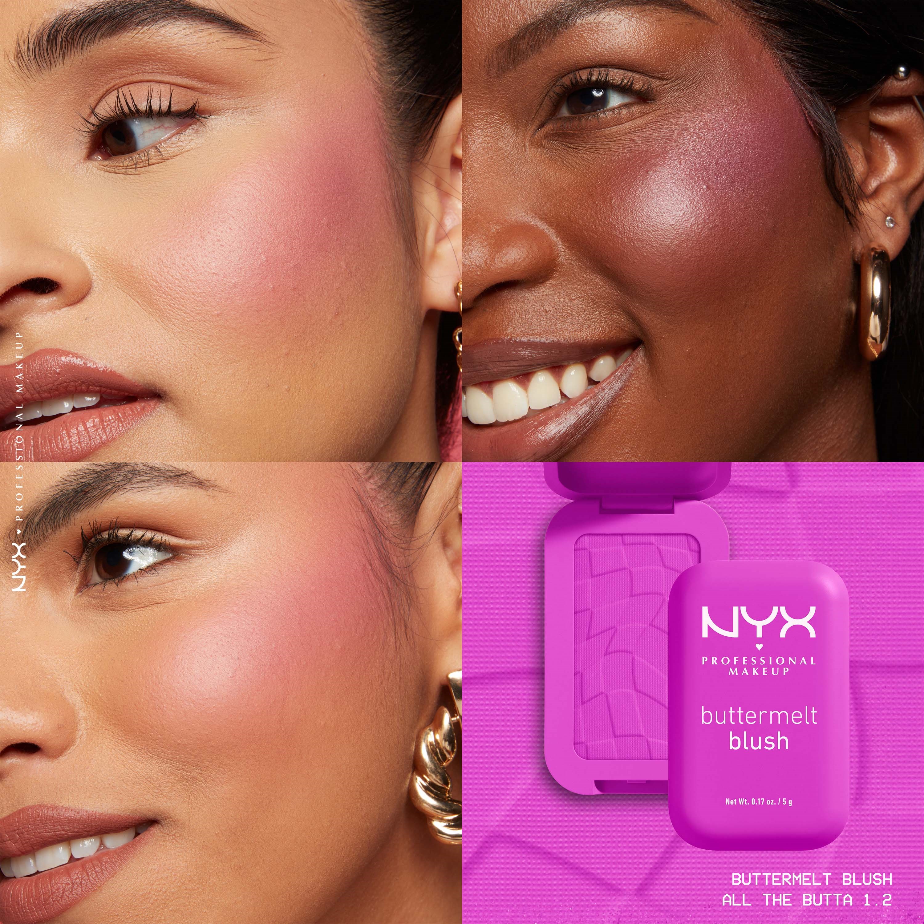 NYX PROFESSIONAL MAKEUP Buttermelt Blush 12 All The Butta (obrázok 3)