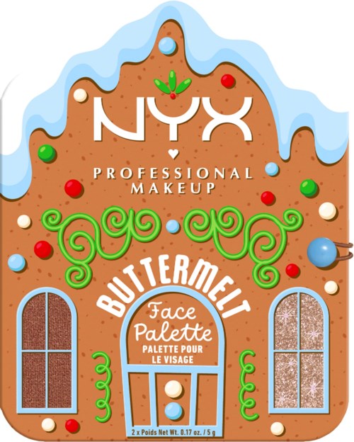 NYX PROFESSIONAL MAKEUP Buttermelt Face Palette Bronzer/Highlighter Deep