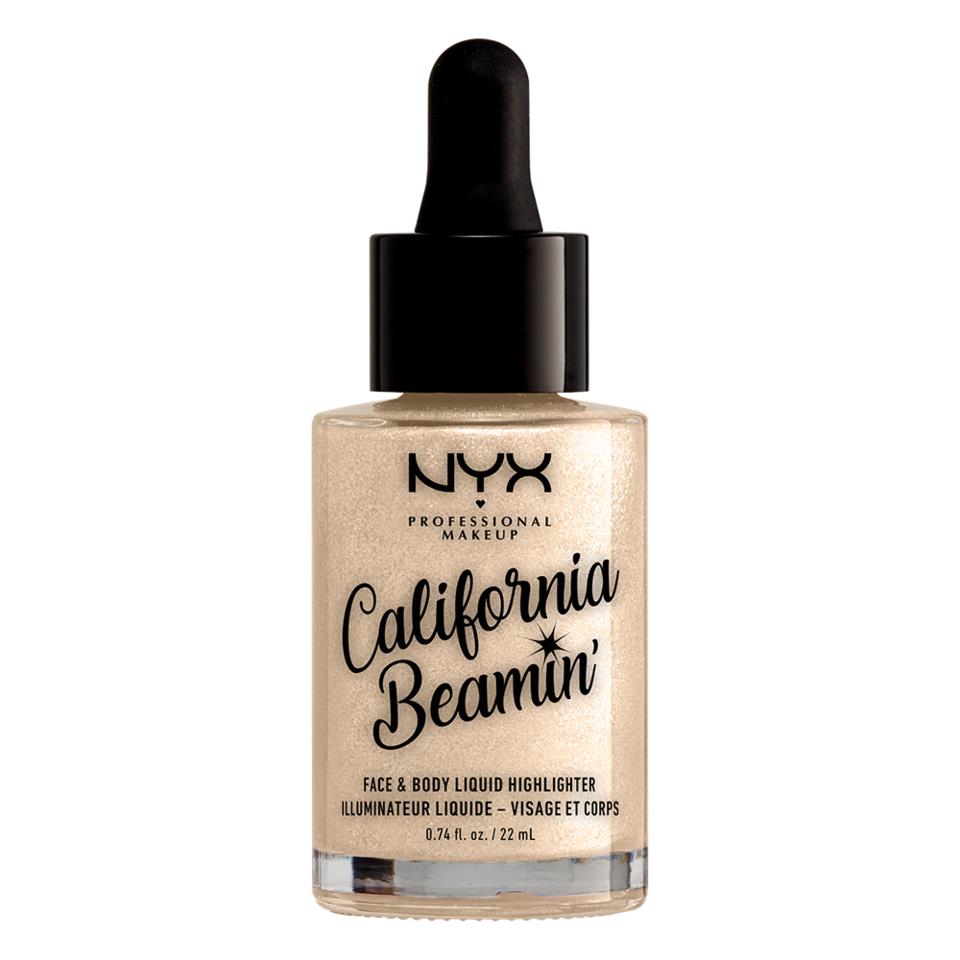 NYX Professional Makeup California Beamin Face & Body Liquid Highlighter Pearl