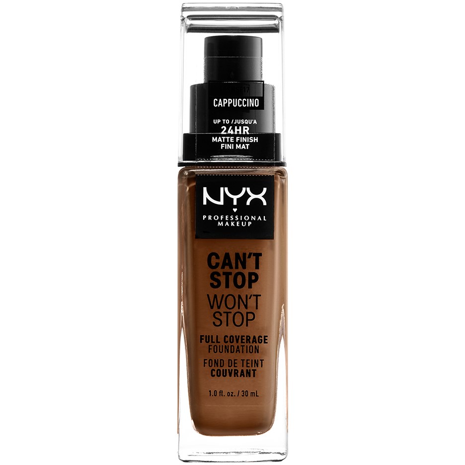 Läs mer om NYX PROFESSIONAL MAKEUP Cant Stop Wont Stop Foundation Cappuccino