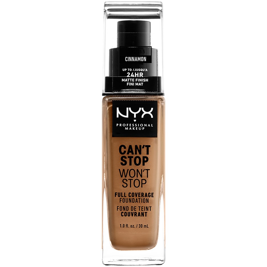 Läs mer om NYX PROFESSIONAL MAKEUP Cant Stop Wont Stop Foundation Cinnamon