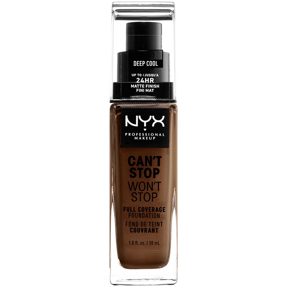 Läs mer om NYX PROFESSIONAL MAKEUP Cant Stop Wont Stop Foundation Deep cool