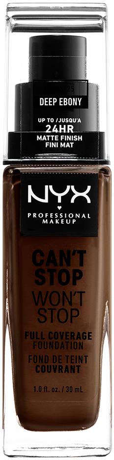 NYX PROFESSIONAL MAKEUP Can't Stop Won't Stop Foundation Deep ebony
