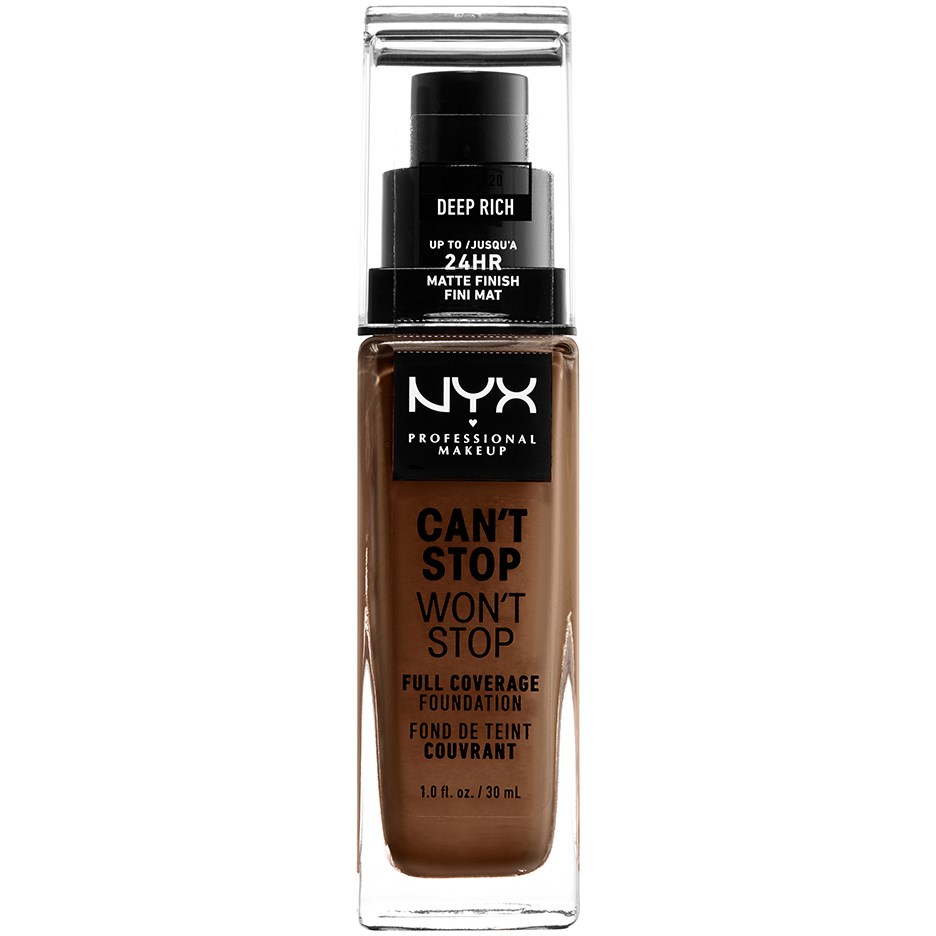 Läs mer om NYX PROFESSIONAL MAKEUP Cant Stop Wont Stop Foundation Deep rich Dee